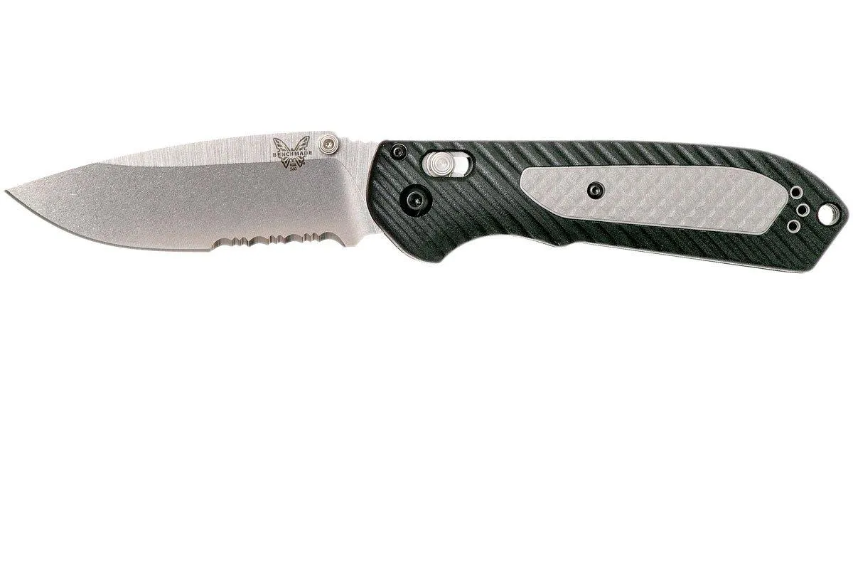Benchmade 560S Freek pocket knife, serrated edge satin blade