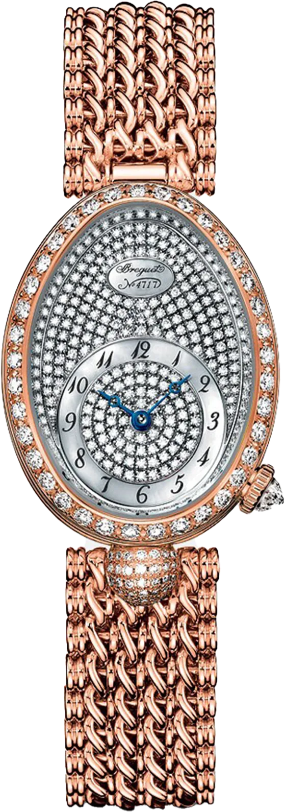 Breguet Reine De Naples 8928 Pave Dial Women 33 mm