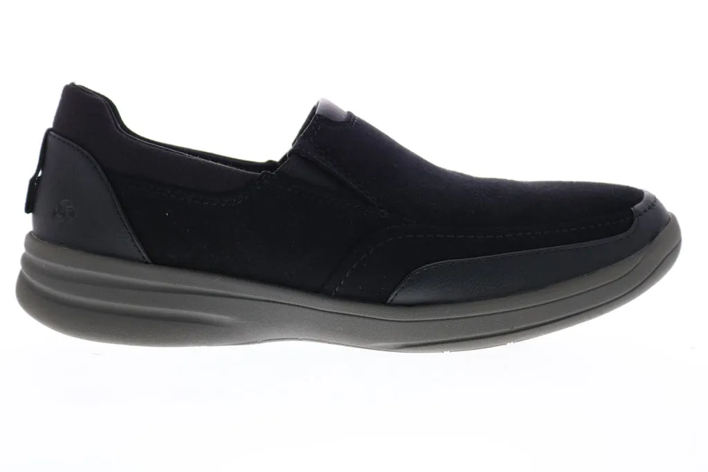 Clarks Step Stroll Edge 26148970 Mens Black Leather Loafers Casual Shoes