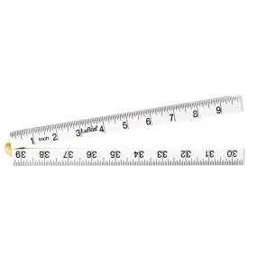 CRESCENT LUFKIN 1m/39" 4 Fold White Bevelled Edge Folding Rule LFBMEN