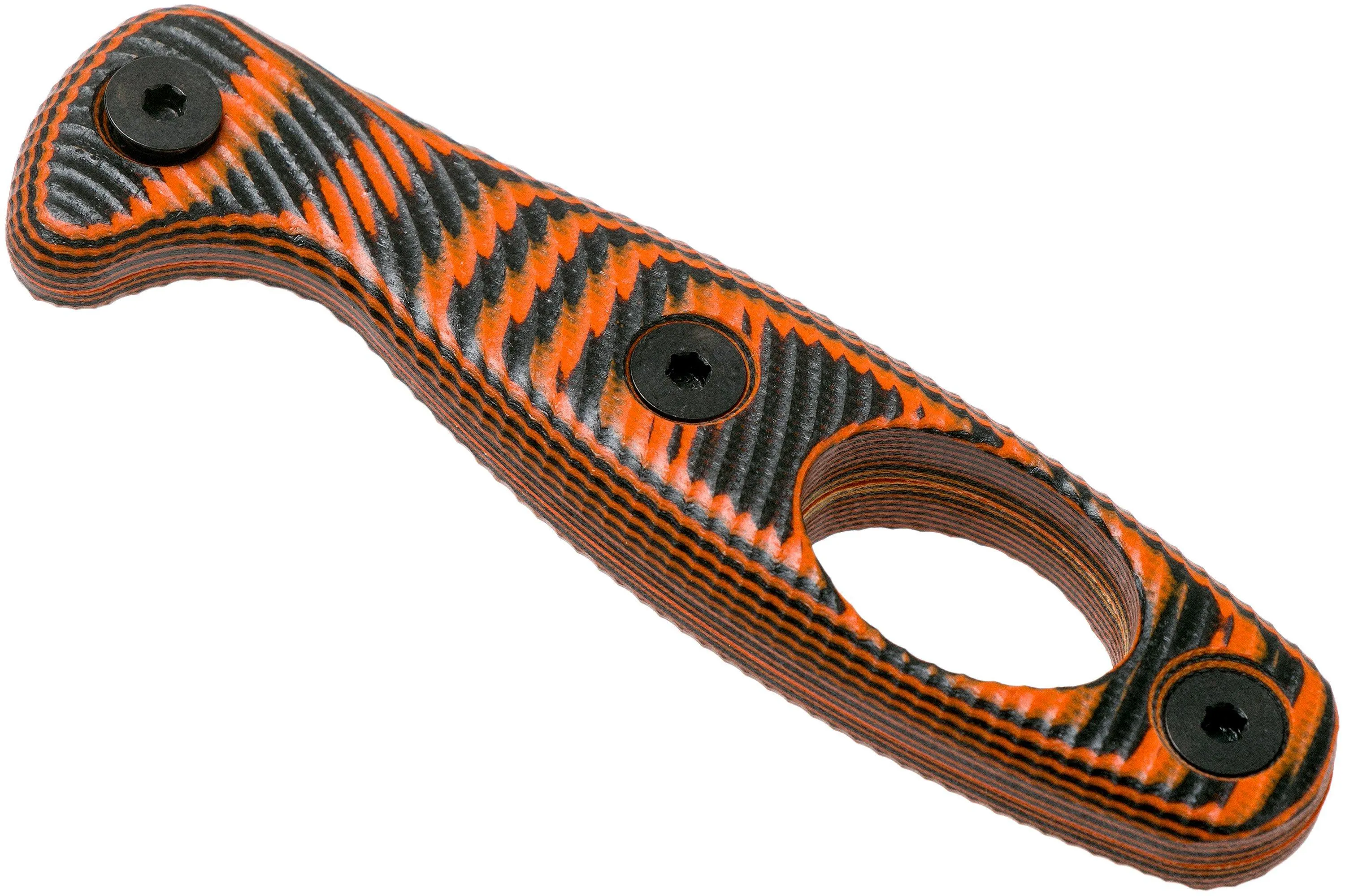 ESEE Xancudo Handle with hole, Orange/Black G10