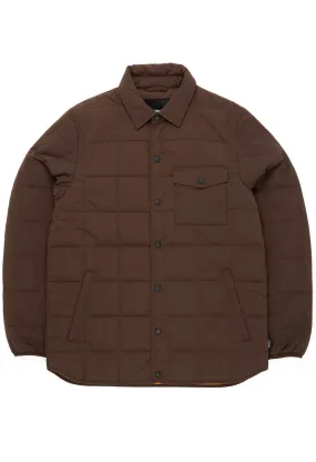 Finisterre Men's Lapwing Shirt - Seal Brown
