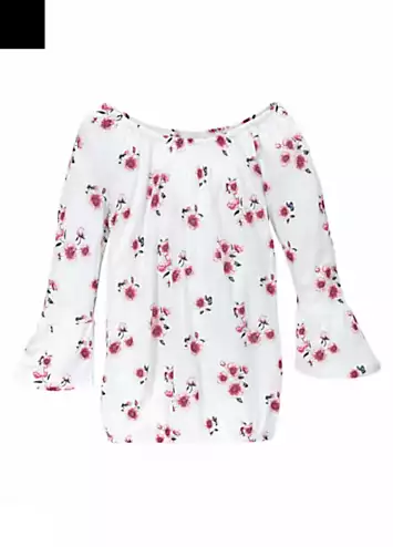 Floral Print Carmen Top by Arizona | Look Again