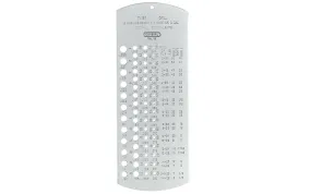 General Tools Drill Gage ~ For No. 1 to No. 60 Drill Bits