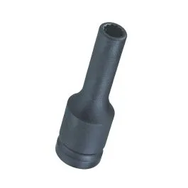 Genius Tools 1/2" Dr. 34mm Deep Thin Wall Impact Socket (12-Point) (CR-Mo) - 448534