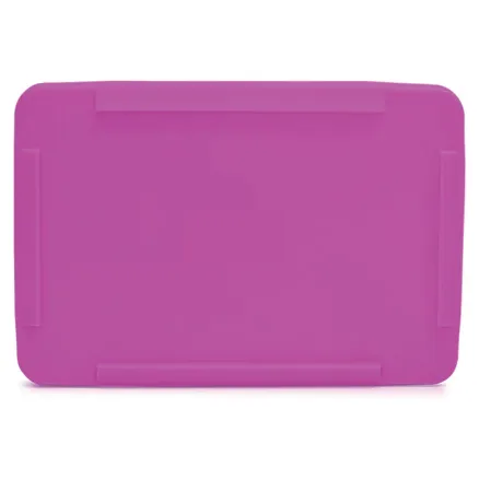 Hygienic Stacking Box Lid - 630x430x40mm, Pink