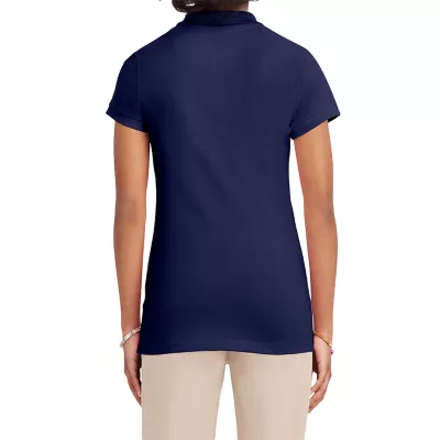 IZOD Juniors Womens Short Sleeve Polo Shirt