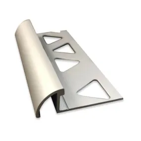 M-D Pro 3/8" x 96" Satin Clear Round Tile Edge