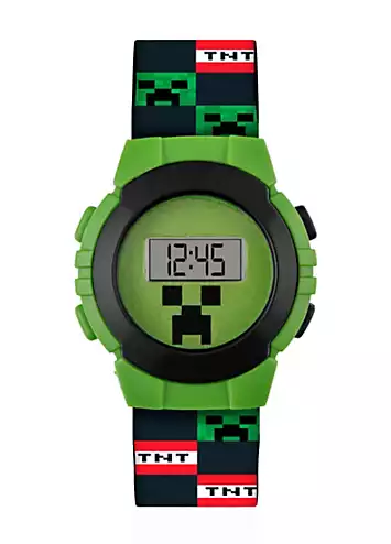 Minecraft Green Digital Watch | Grattan