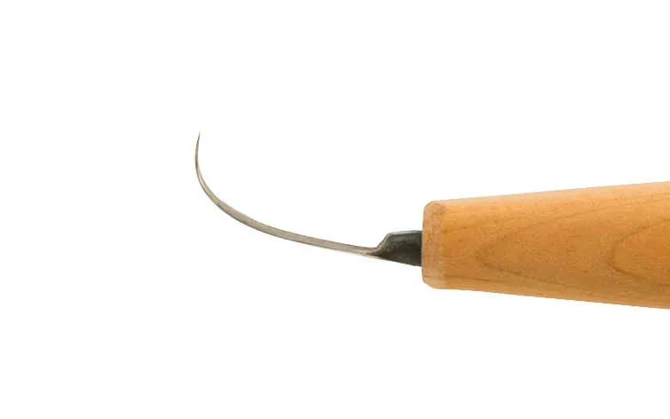 North Bay Forge Mini Double-Edge General Bent Carving Knife ~ mBN-G
