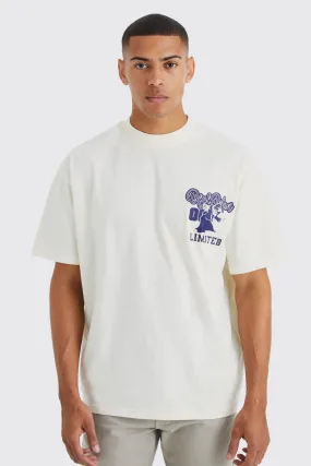 Oversized Extended Neck Ofcl Varsity T-shirt