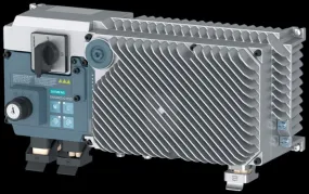 Siemens Inverter Drive, 0.37 kW, 3 Phase, 380 → 480 V, 1.23 A, SINAMICS G115D Series
