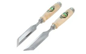 Two Cherries Pair of 45° Skew Bevel Edge Chisels - 26 mm