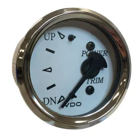 VDO Cockpit Marine 52MM (2-1/16) Trim Gauge f/Honda Engines - White Dial/Chrome Bezel [382-15281]